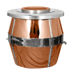 Rose Gold Barrel Coal Fired Tandoor