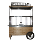 Wooden Design Chai Cart Coal fired