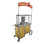 Stainless Steel Chai Cart Coal fired