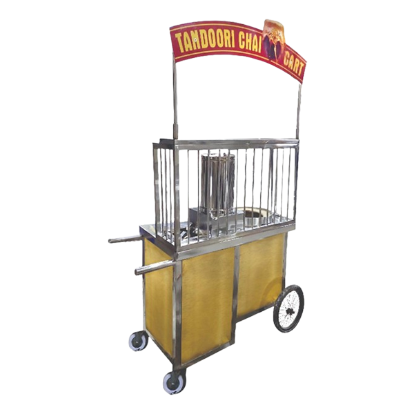 cart.png Stainless Steel Chai Cart Coal fired - Image 1